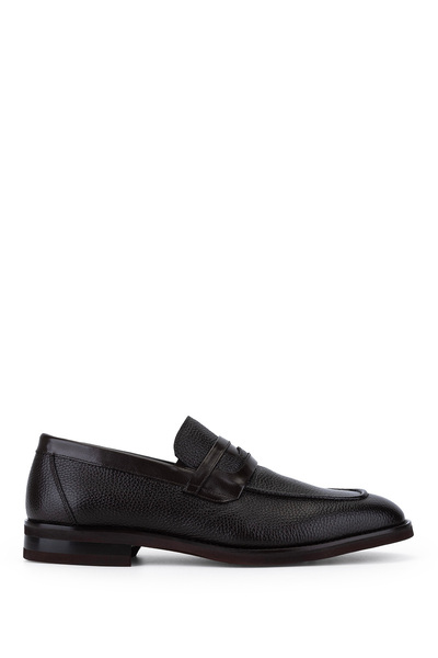 Tamer Tanca Men's Genuine Leather Brown Classic Shoes
