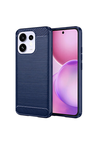 CLICK Husa pentru Oppo Reno16/ Oppo Reno16 Pro, Carbon Silicone, protectie an...