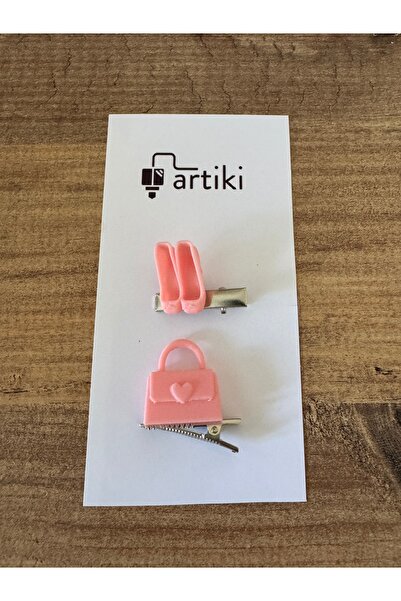 artiki Topuklu Ayakkabı Çanta Toka