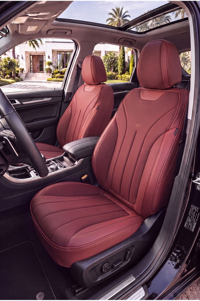 Panda Kılıf Panda Premium Royal Series Velvet and Leather Fabric Car Seat Cov...