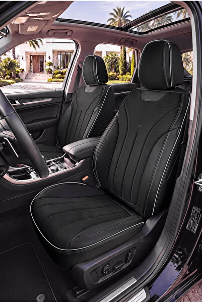 Panda Kılıf Panda Premium Royal Series Velvet and Leather Fabric Car Seat Cov...