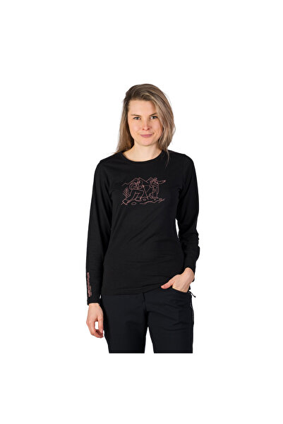 NORTHFINDER TR-6071OR tricou de damă din bumbac organic NERE, Negru