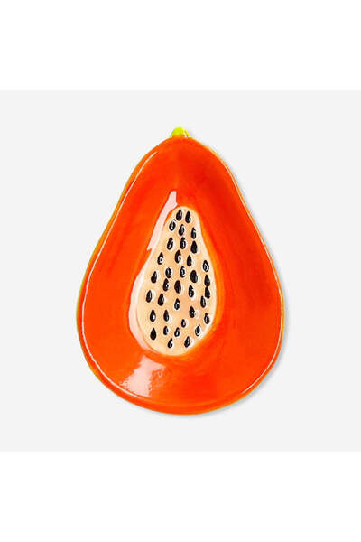 Flying Tiger Copenhagen Papaya Şeklinde Seramik Tabak