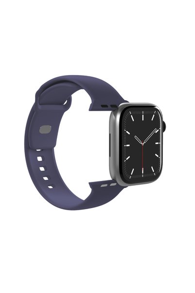 Puro Curea din silicon Icon pentru Apple Watch 44/45/46/49mm - Albastru închis