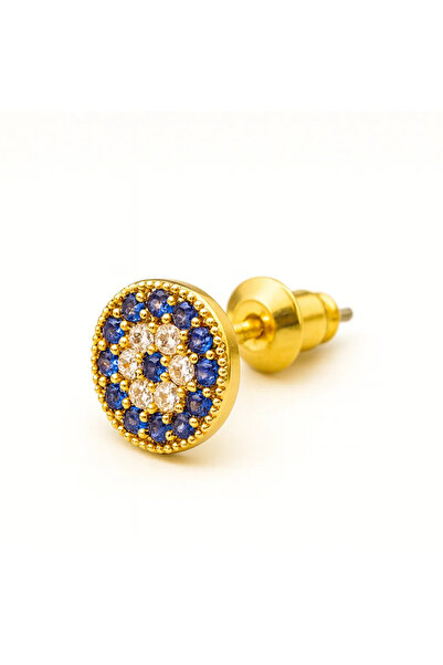 fenixjewelry Ασημί Σκουλαρίκι 925 με Ζιργκόν και Μπλε Πέτρες – Κομψό Κόσμημα ...