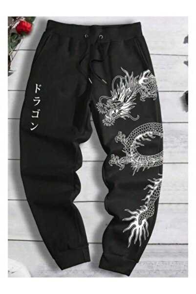 classy moda Unisex Lettering Front Printed 2 Thread Combed Cotton Baggy Trousers
