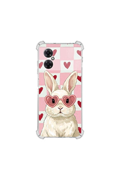 PrintiFy Redmi Note 11r ile Uyumlu Pembe Pötikare Serisi Pembe Zıpzıp Tasarım...