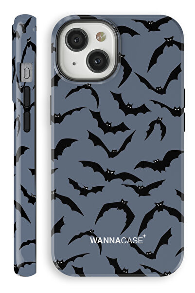 WANNACASE iPhone 15 Night Fall Çift Katmanlı Essential Tough Telefon Kılıfı