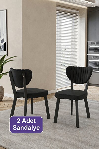 baresmu Elbar 2 Adet Elma Sandalye Baby Face Kumaş Metal İskelet Mutfak Yemek...