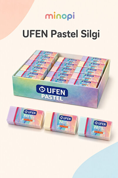 Minopi Pastel Silgi Karışık Renkli Dust Free Tozsuz Öğrenci Silgisi
