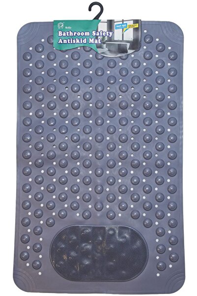 MG Grey non-slip bath mat/brush, 50x80cm