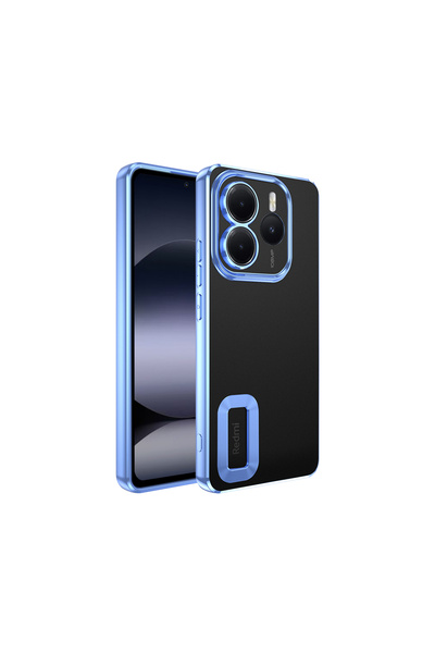 zore Xiaomi Redmi Note 14 5g Case with Camera Lens Protection, Logo Display, ...