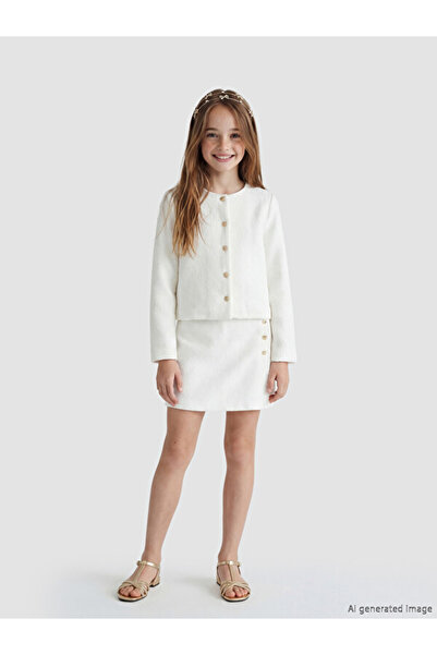 LC Waikiki Sparkling Choices by Shining Store Girls' Tweed Shorts Skirt with ...