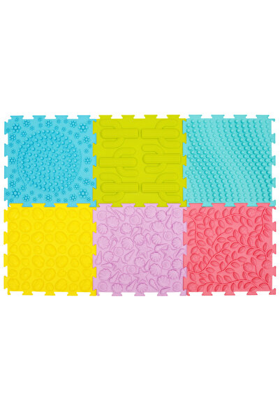 Choice Single 24x24x0.7cm 6Pcs 6Pcs Sensory Mats Silicone Plantar Finger Pres...