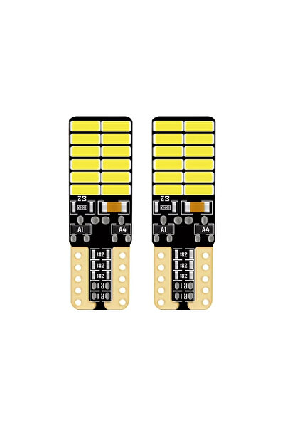 Hnc 24 Ledli Dipsiz T10 Park Ampulü Beyaz Işık (2 Adet) 24 Volt