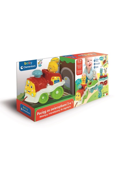 Baby Clementoni Tren interactiv cu animale Clementoni