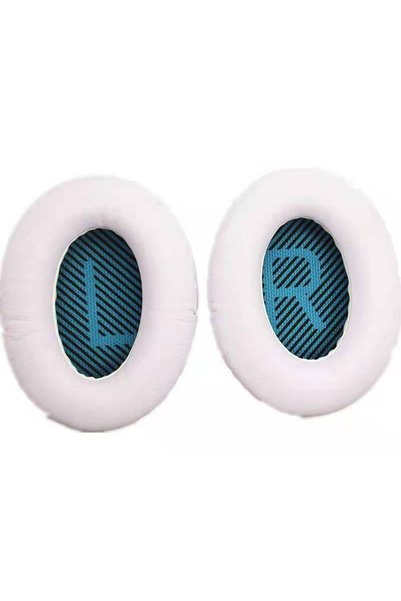 Choice White Blue LR Replacement Earpads For BOSE QuietComfort QC 2 15 25 35 ...