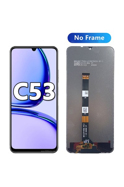 Choice C53 No Frame New Display For Realme C51 RMX3830 LCD Display Touch Scre...