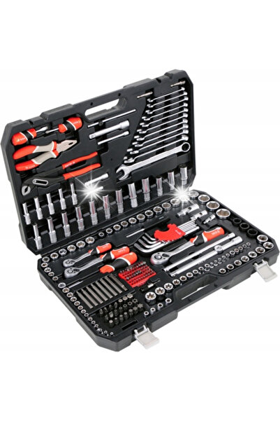 VOREL by YATO Yato Yt-38941 Set de scule 225 piese Chei 1/2 " 3/8 " 1/4 "