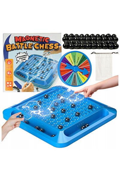 Stator Joc de șah cu pietre magnetice Magnesy Tablă magnetică de joc + 40 de ...