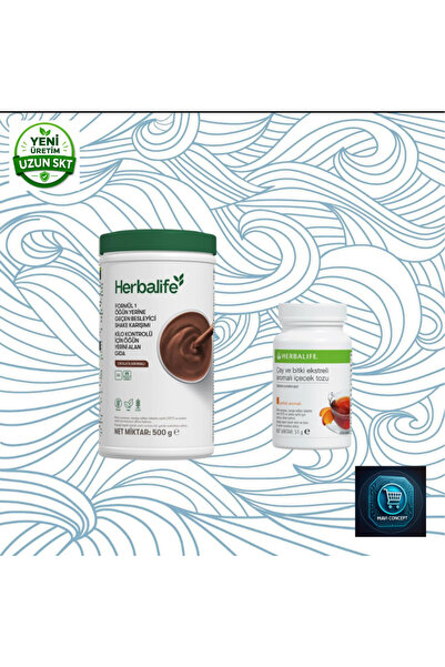 Herbalife Formula 1 nutritional shake mix 500 g + tea and herbal extract flav...