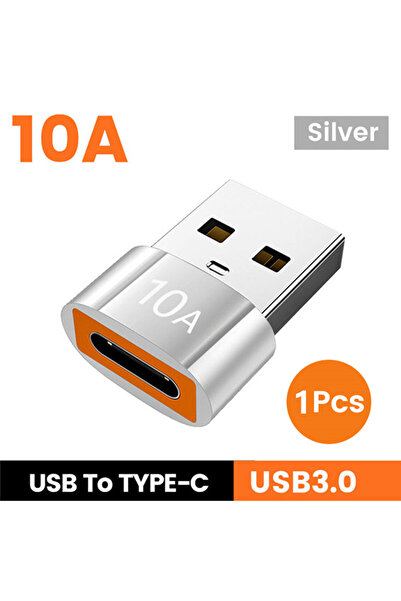 Choice محول USB إلى Type-C رمادي اللون 10 أمبير، محول OTG من USB A إلى USB C،...