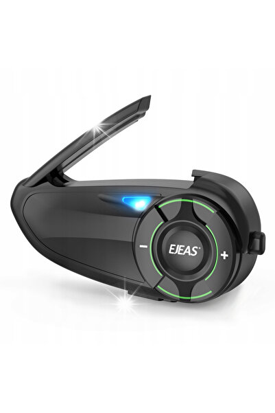 EJEAS Interfon motocicletă Q8 IP67 până la 1000m, maxim 6 motocicliști, Mesh,...