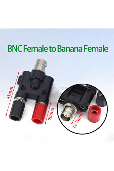 Choice1 BNC F to Banana F 1PCS BNC to Banana Adapter BNC To Two Dual 4mm Bana...