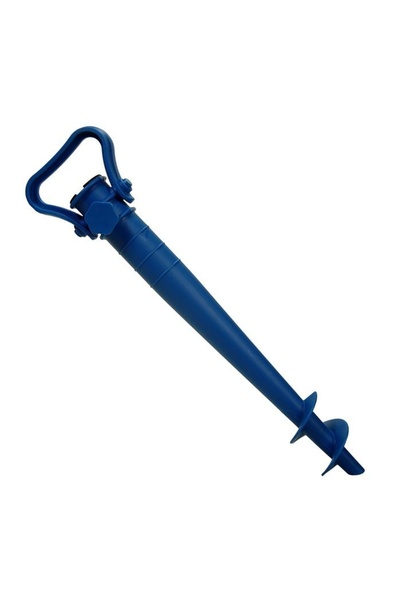 OEM Suport umbrelă plajă, model șurub, albastru, 38x4cm – fixare și utilizare...