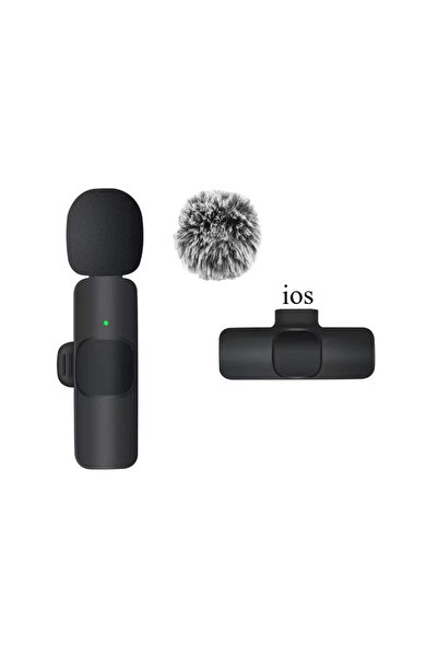 Choice ميكروفون لافالير لاسلكي IOS K1HA--1MIC صغير لتسجيل الفيديو للآيفون وال...