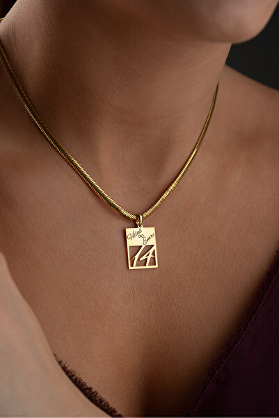beonejewelry 925 Ayar Gümüş Kişiye Özel İsim Ve Tarih Yazılı Kolye