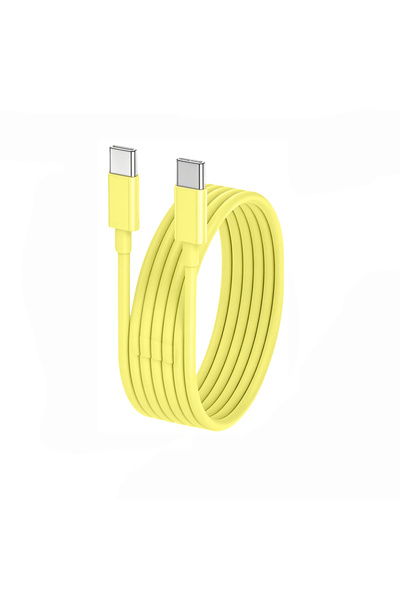 Choice 3M 2PCS YELLOW USB C to Type C Multi Color Cable PD Fast Charging Data...