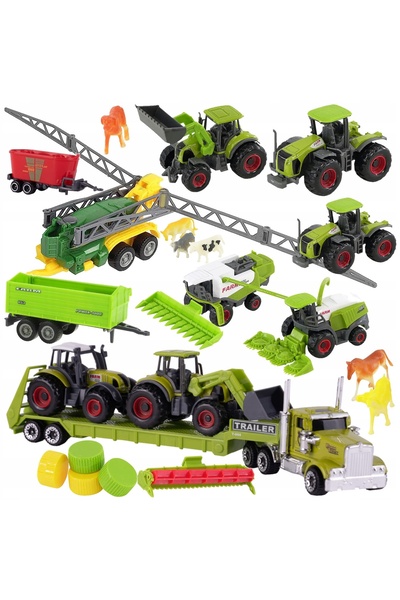 Stator Tractor Tractor Combină Mașini Agricole Set Fermier Copii pentru Cadou
