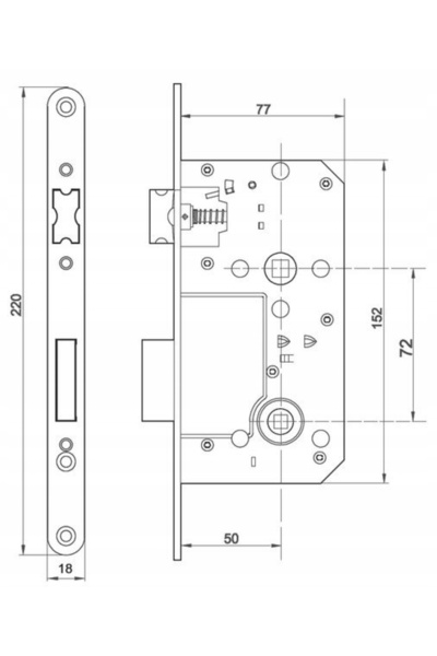 NO BRAND Broască îngropată Alfa 72/50 Wc Cz. 220/18