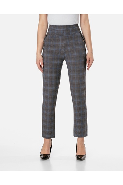 NO BRAND Pantaloni eleganți de damă, formali, tip țigară, cu talie înaltă 966...