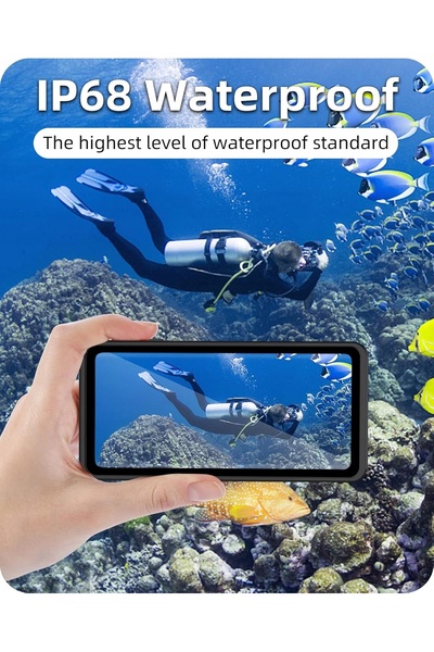 NO BRAND BEEASY Huse impermeabile 360 pentru Samsung Galaxy S10 Plus rezisten...