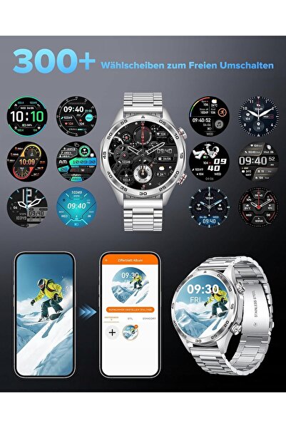 NO BRAND Smartwatch Megalith I118 cu apeluri, rezistent la apă IP67, monitori...