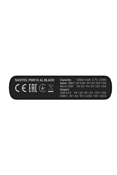 NO BRAND Powerbank Navitel Pwr10 Al 10000 Mah Negru
