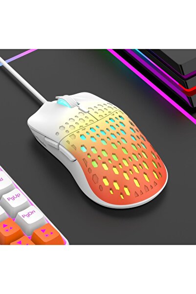 NO BRAND Redthunder M6 Mouse de gaming cu fir USB, LED RGB, 3600 DPI, pentru ...