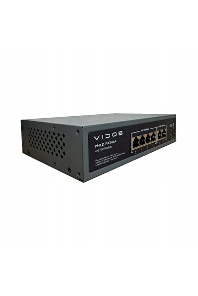 VİDOS Switch PoE cu 4 porturi PS42-65 One