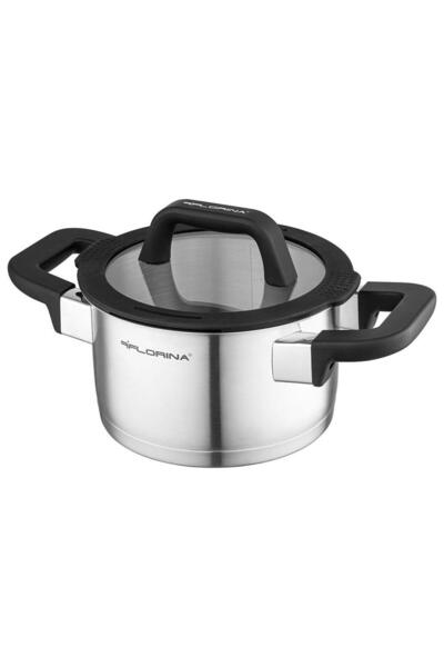 NO BRAND Oală din oțel inoxidabil Florina Chef 6,0 L 24 cm Inducție Inox de M...