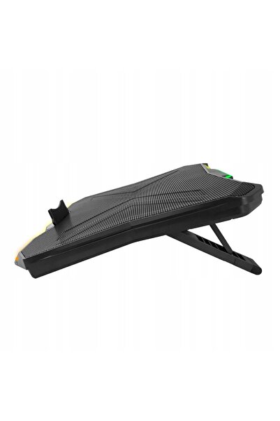 NO BRAND Suport de răcire pentru laptop 12-17 inch, reglabil, cu LED RGB și USB