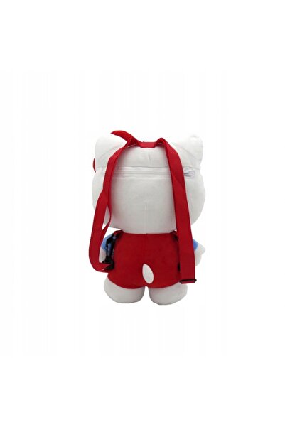 NO BRAND Rucsac Hello Kitty, Rucsac de pluș cu pisicuță în pantaloni scurți, ...
