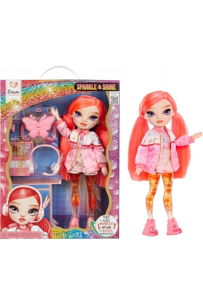 NO BRAND Set de păpuși fashion cu picioare elastice și păr roșu pentru copii 4+
