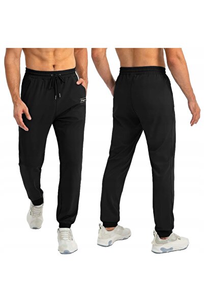 NO BRAND Pantaloni de trening groși și călduroși pentru bărbați, cu efect ter...