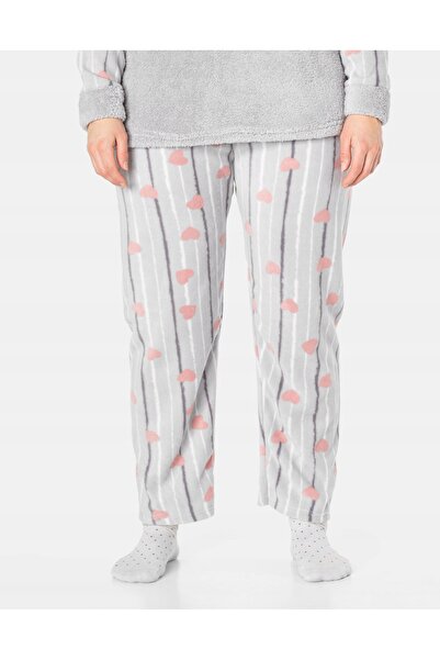 NO BRAND Pijamale groase și călduroase din fleece pentru femei, cu mască de o...
