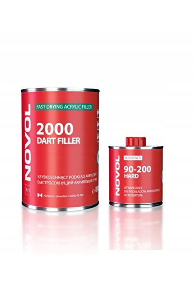 NO BRAND Novol primer 2000 alb pentru umplere 0.8l + întăritor 0.2l
