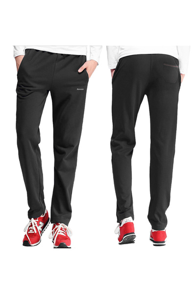 NO BRAND Pantaloni de trening mărime mare pentru bărbați, din bumbac, îmbrăcă...