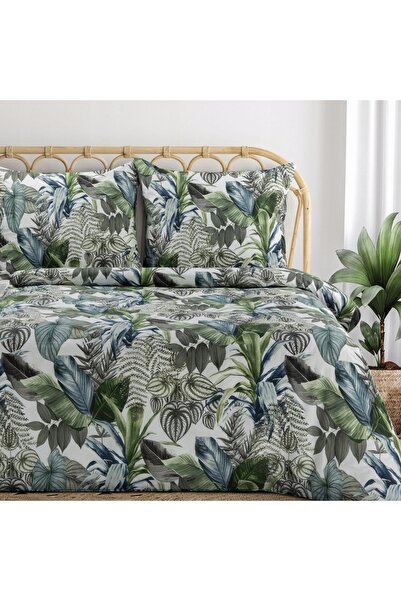 NO BRAND Lenjerie de pat din bumbac florală 200X220 Davos 2B 100% Bumbac Euro...