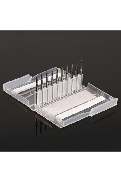 NO BRAND Set de 10 freze metalice pentru pile de unghii